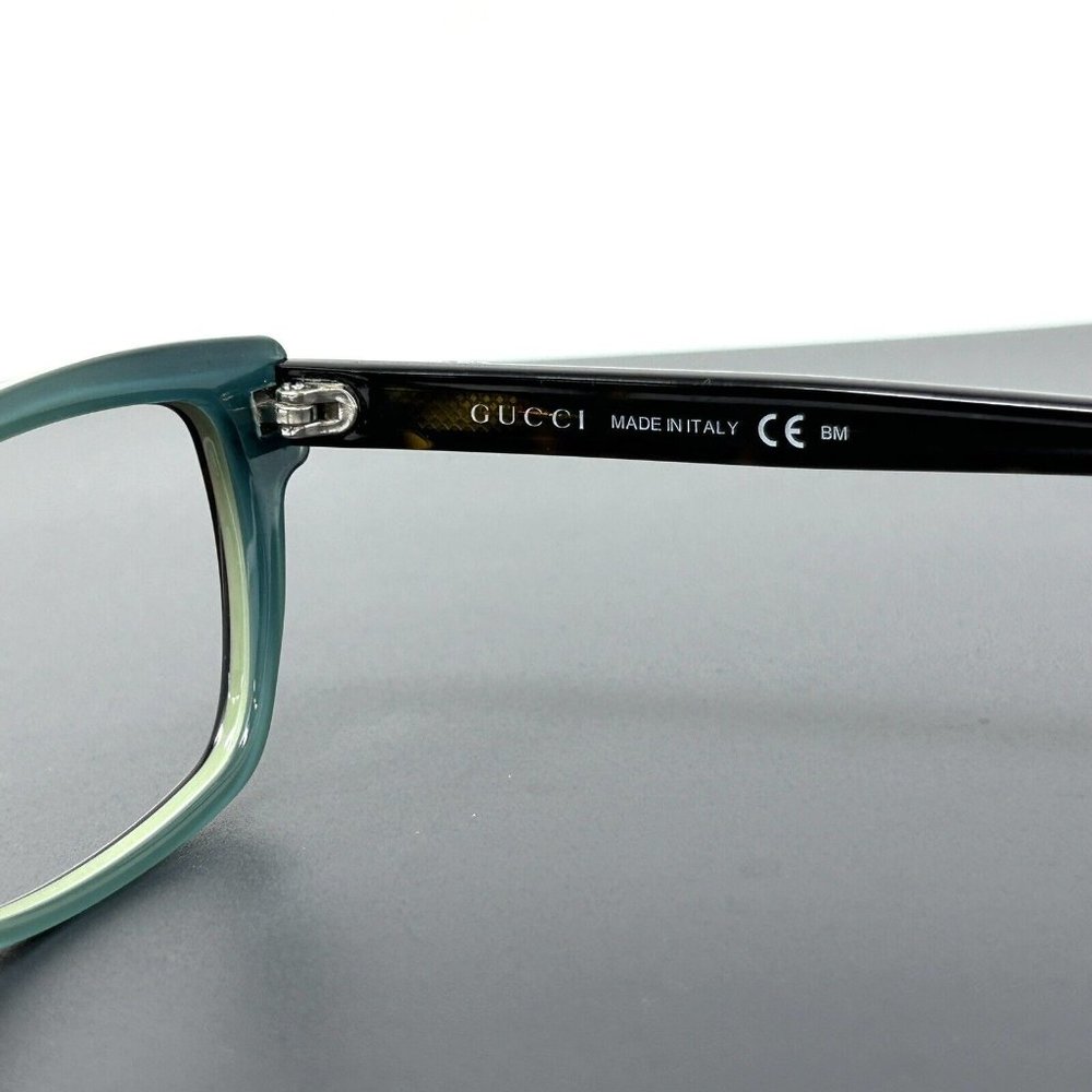 Gucci Eyeglasses GG 3562 LA2 Havana on Green Cat Eye Frame Italy 53[]14 140 - Picture 6 of 13